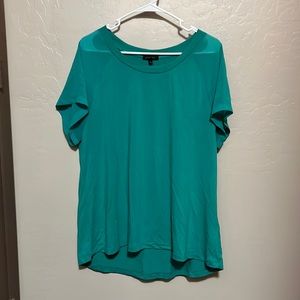 west kei Teal blouse L